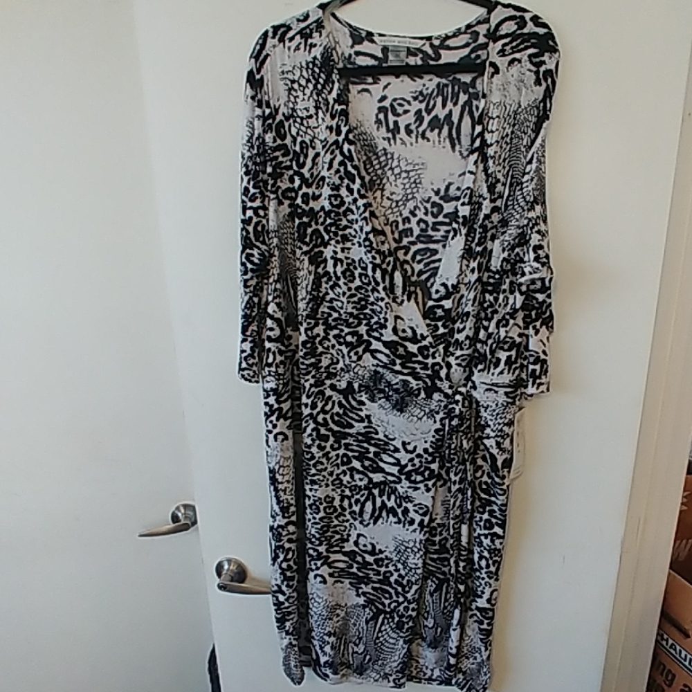 Cheetah Wrap Dress
